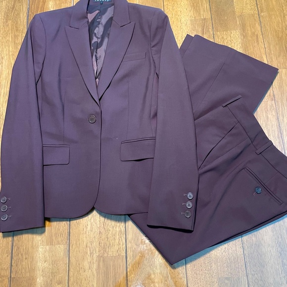 Theory Tropical Wool Power Suit Blazer 4 Pants 6 - Picture 2 of 16